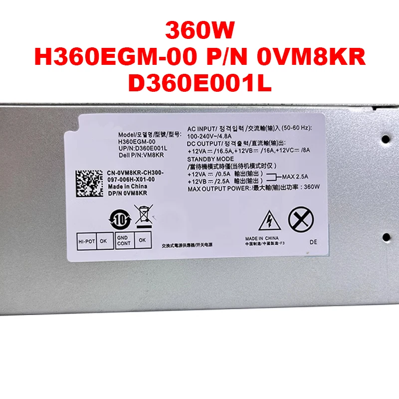 360W 460W 500W For Dell 5880 3880 3881 5090 7070 Power Supply H360EGM-00 0VM8KR H460EBM-00 04FEF7 H500EPM-00 0Y7ROX High Quality