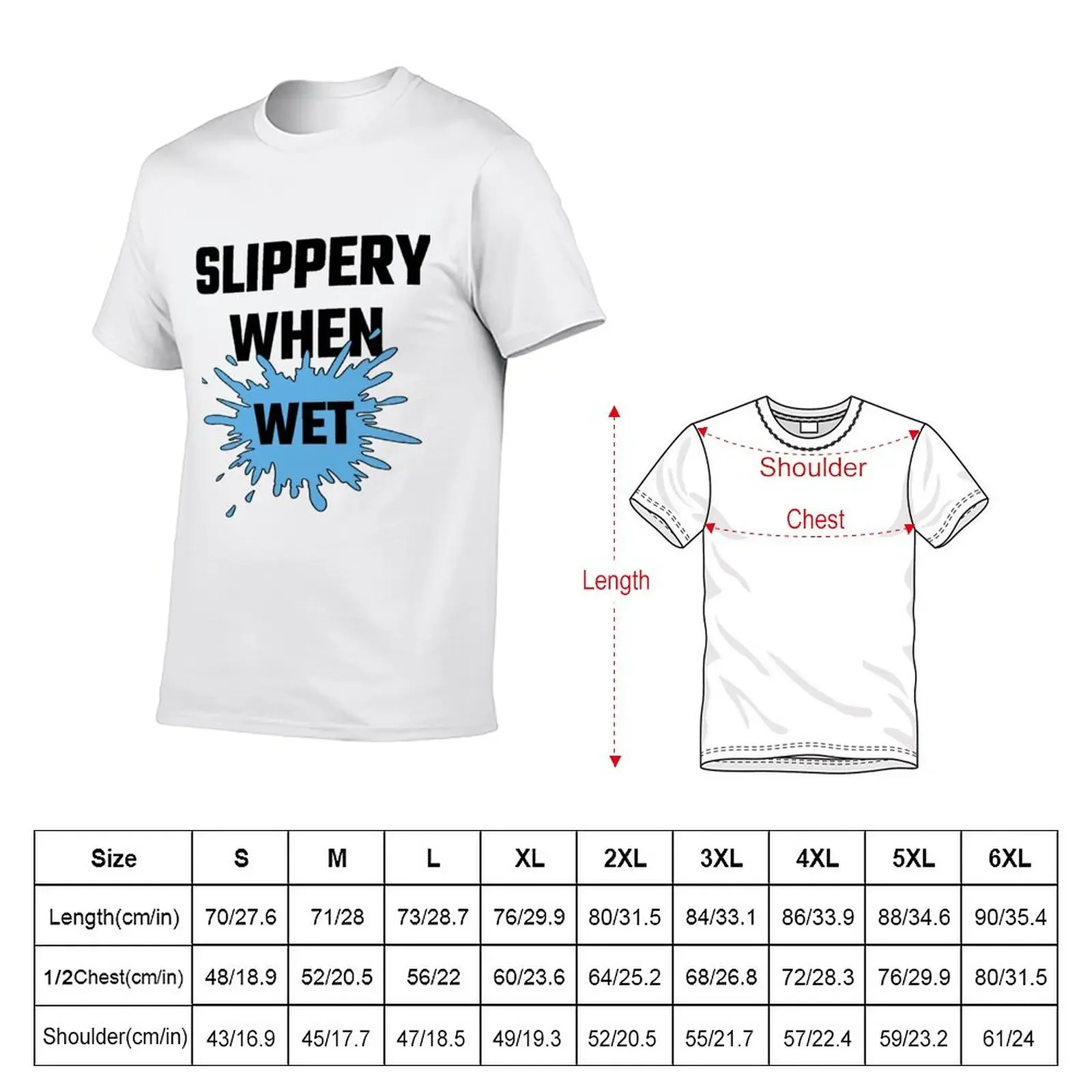 New Slippery When Wet T-Shirt graphic t shirt vintage graphic t shirts Men's t-shirts