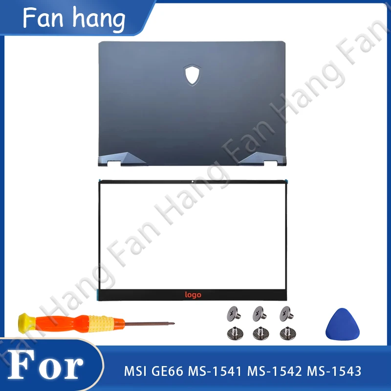 

NEW for MSI GE66 MS-1541 MS-1542 MS-1543 Laptop LCD Back Cover Top Case/LCD Front Bezel/Hinge Bottom Case Housing Replacement