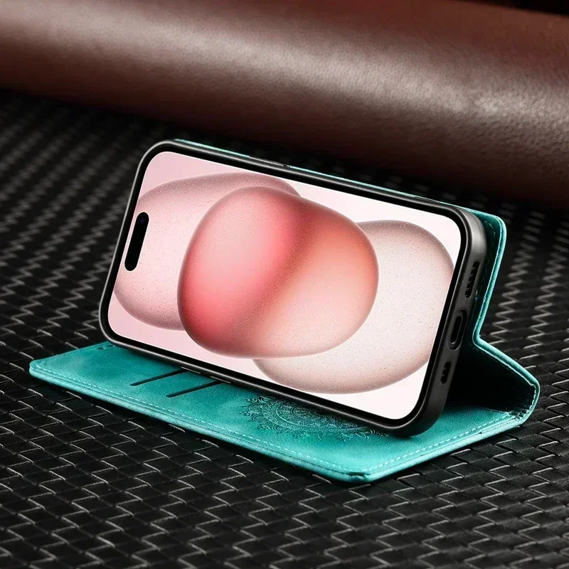 POCO C55 Totem Flip Case For Xiaomi Poco C55 Magnetic Coque Xiaomi Poco M4 M3 Pro M2 M5s Cover Leather Card Slots Protect Cases