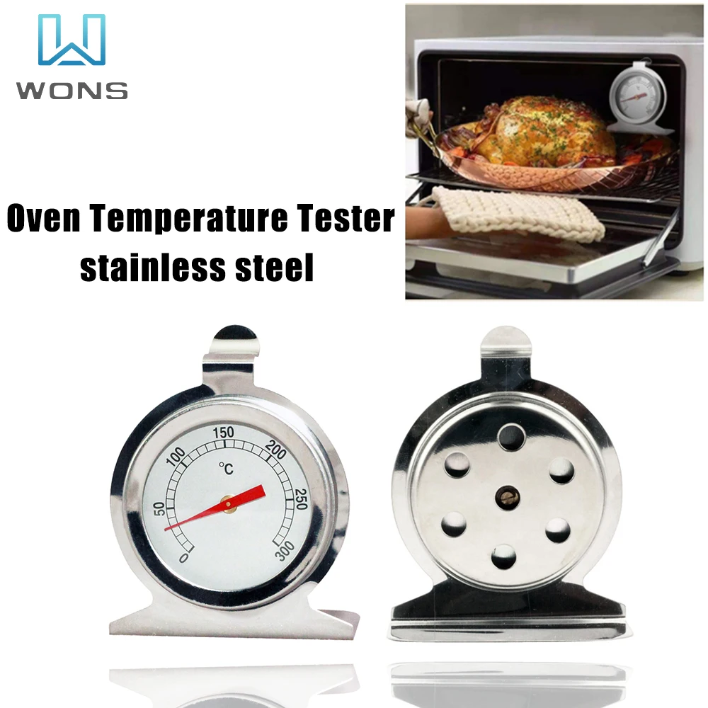 Stainless Steel Thermometer Temperature For Oven Cooker  Gauge Mini Thermometer Grill Temperature Gauge for Home Kitchen Food