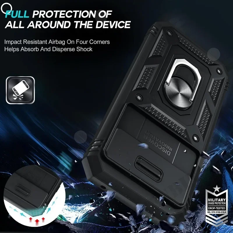 Case For Google Pixel 9 8A 8 Pro XL 8 6A 7A  6 Pro Heavy Duty with Camera 360 Degree Rotate Kickstand Shockproof Cover