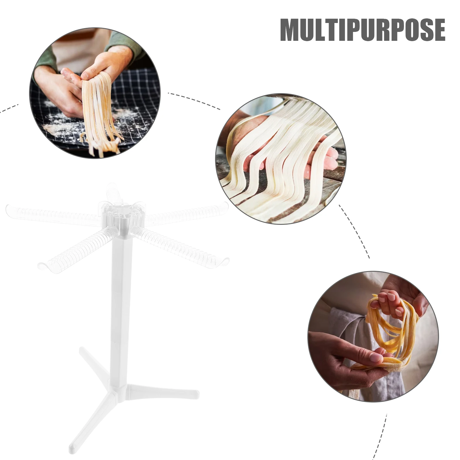 

Noodle Machine Drying Rack Pasta Racks Collapsible Stand Hanging Holder Italian Spaghetti