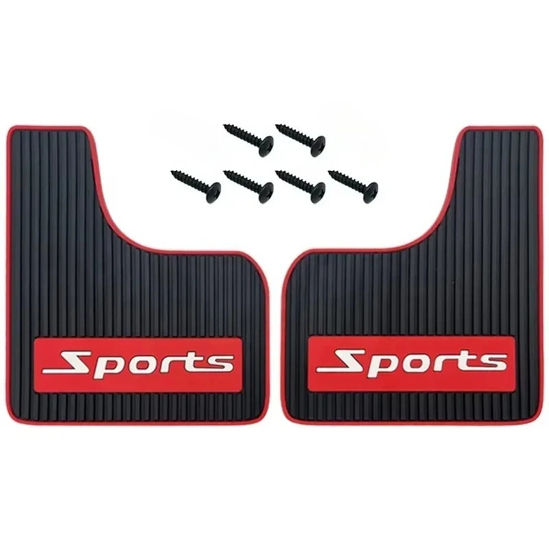 Car Universal Mud Flaps,2pcs Mudguards Soft Rubber,Wide Body Fits for Pickup SUV Rv Cargo Van Caravan Trucks,Sediment Blocking