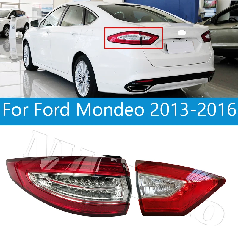 

Светодиодный задний фонарь заднего бампера для Ford Mondeo 2013 2014 2015 2016, указатель поворота, стоп-сигнал, сигнальная лампа, автомобильные аксессуары