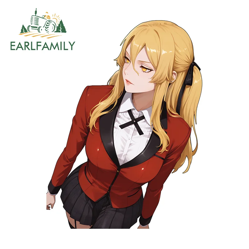 

EARLFAMILY Mary Saotome аниме девушка автомобильные наклейки желтые волосы крутые автомобильные аксессуары Декор виниловая наклейка личная защита двери автомобиля
