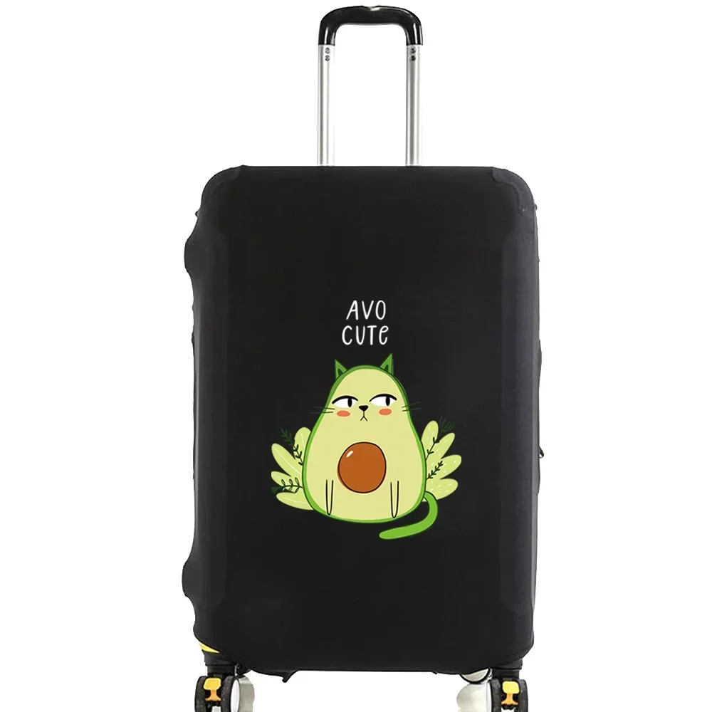 Avocado Print Elasticity Travel Luggage Cover for 18-32 Inch Traveling Essentials Accessories Trolley Protective Suitcase Case