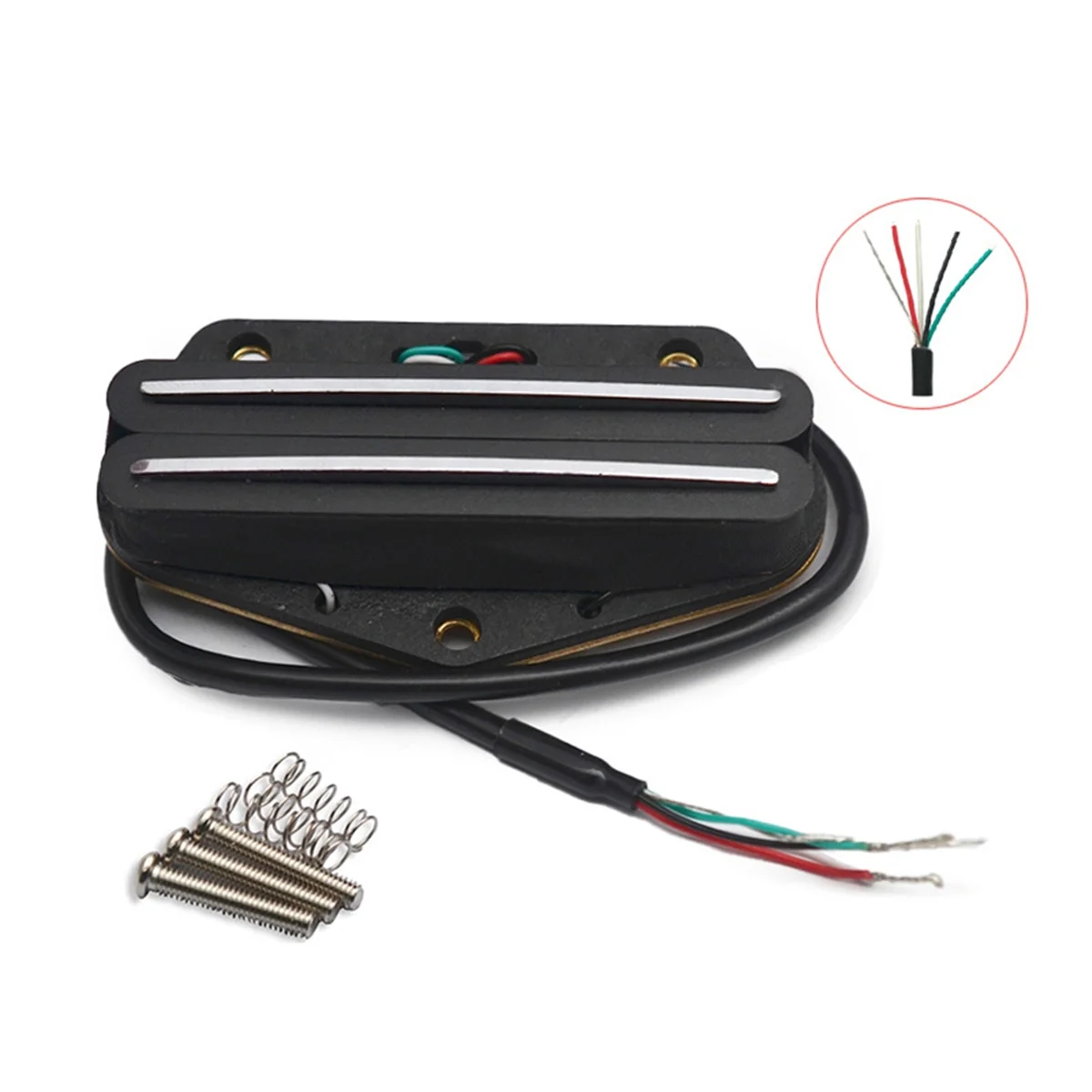 Abmo 6 captador de guitarra quente duplo trilhos captador mini ponte captador para guitarra tele