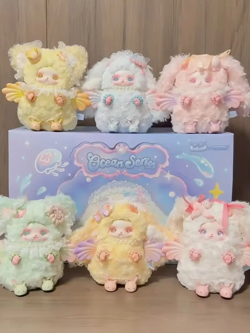 Echte Loloan Ocean Series Vinyl Blind Box Trendy Schattige Poppen Beeldjes Verrassing Mystery Box Speelgoed Kerst Halloween Cadeau