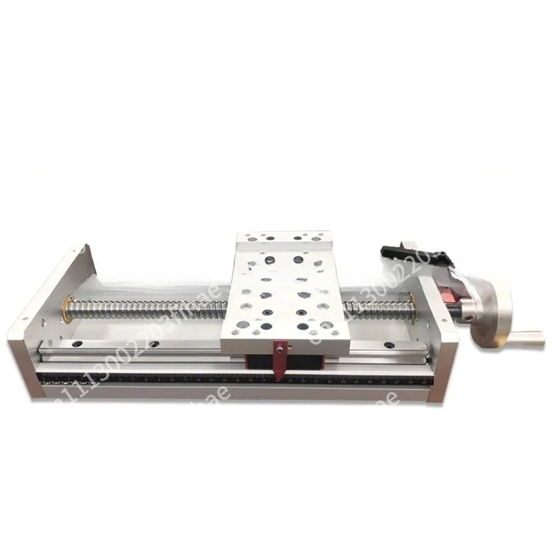 Profile precision guide rail ball screw manual slide double rail module manipulator cross three-axis worktable