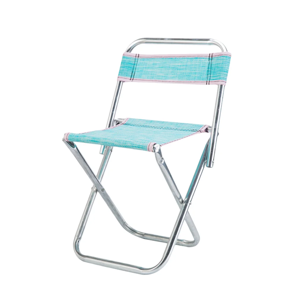 

Stainless Steel Folding Fishing Stool Portable Lightweight Mesh Outdoor Chair Camping Travel Foldable Random Color