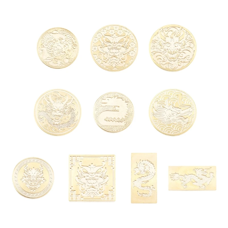 Dragon Pattern Wax Stamp Head, Sealing Wax Stamp Head Replacement Dropshipping