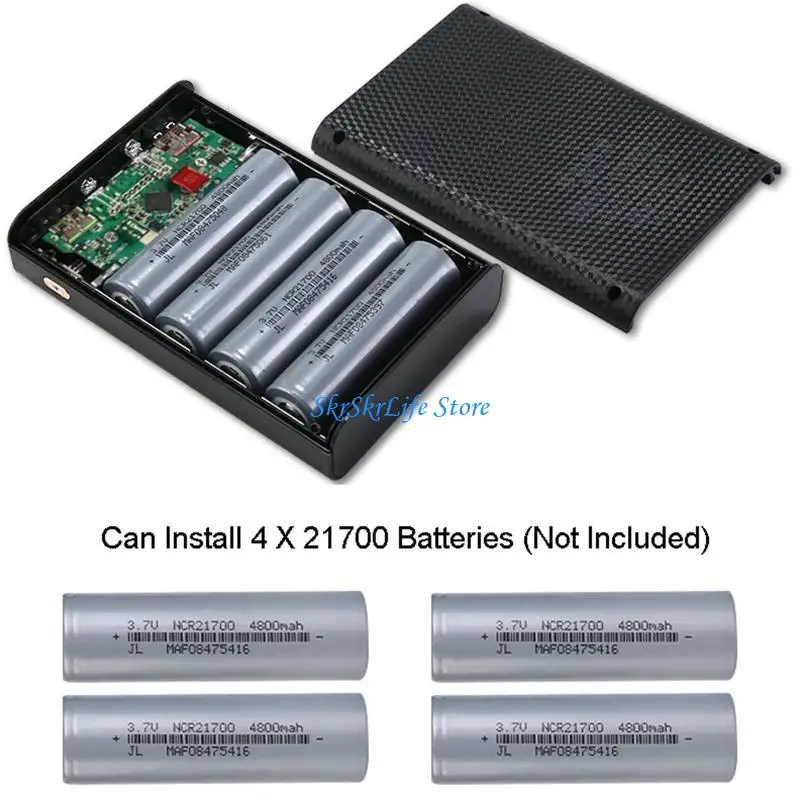 E65E Portable 5W 10W 22.5W Fast QC3.0 PD Detachable LCD 4x21700 Battery for Case for Shell Wireless Chargin