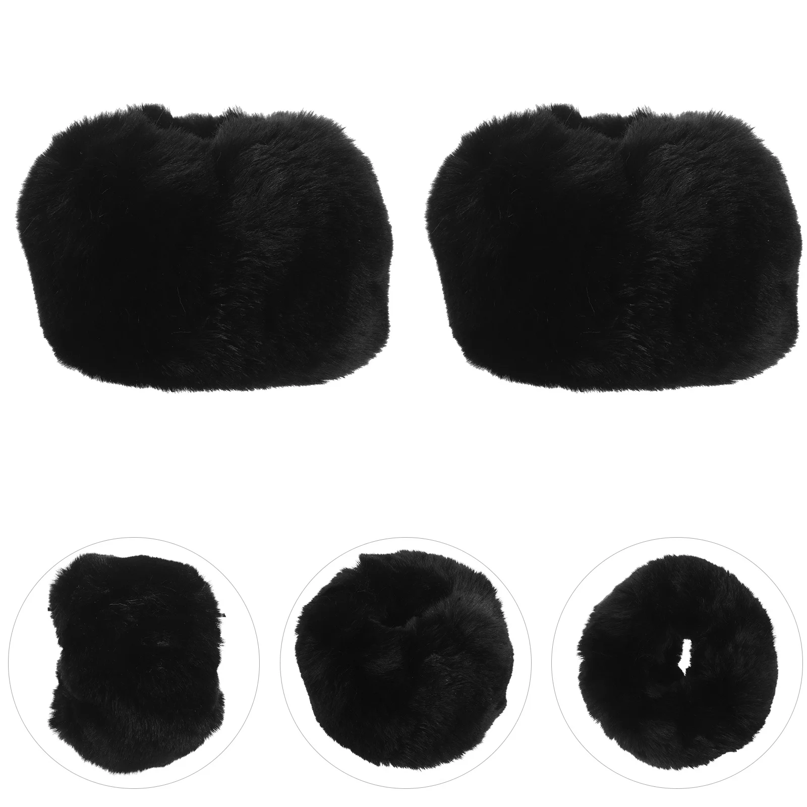 

1Pair Winter Over Sleeve Thermal Wrist Cover for Girls Fashionable Cuff Decor Comfortable Acrylic Fiber Arm Warmer