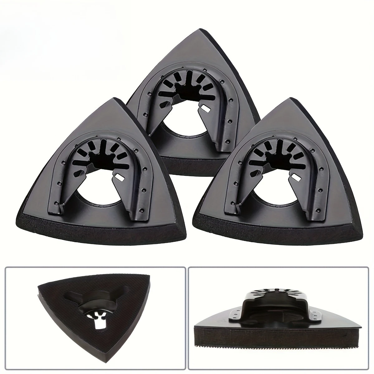 Triangular Sanding Pad For Oscillating Multi-Tool, Hook & Loop Backing Pad For Sanding, Polishing, Deburring