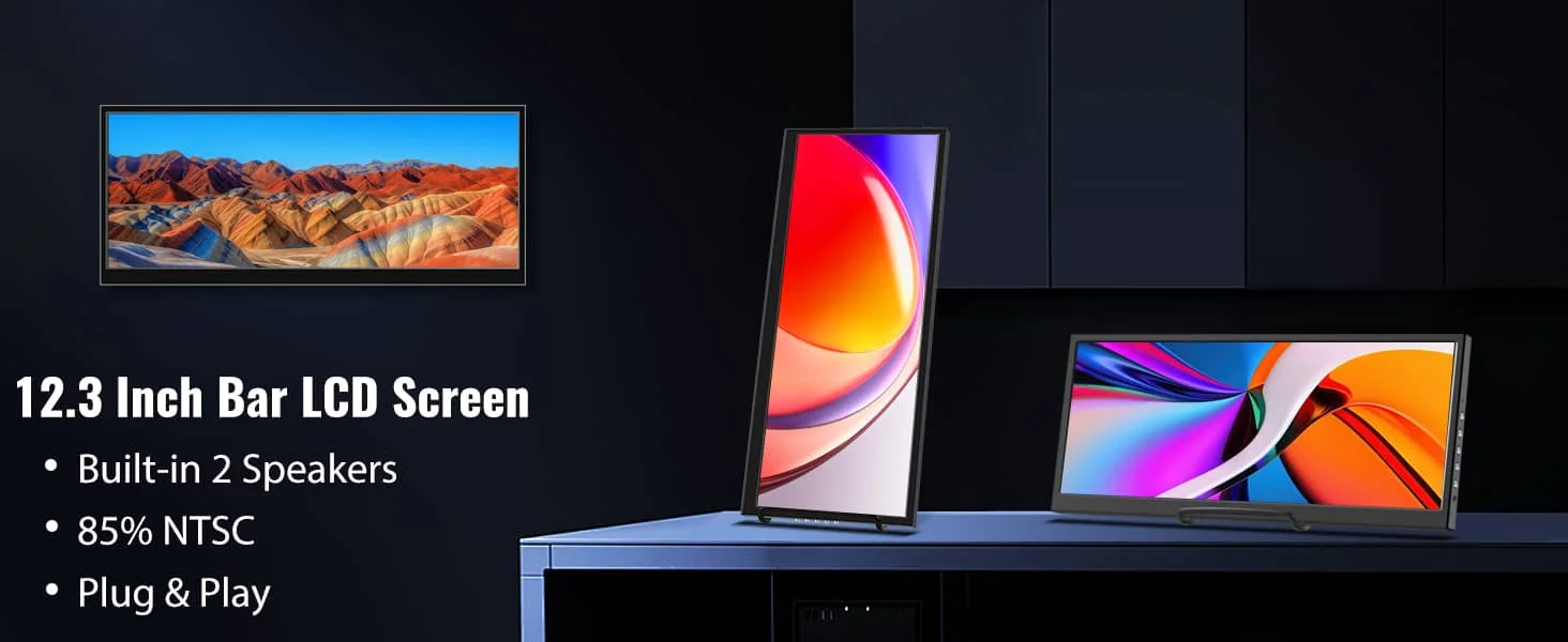 12.3 lnch Bar LCD Sereen