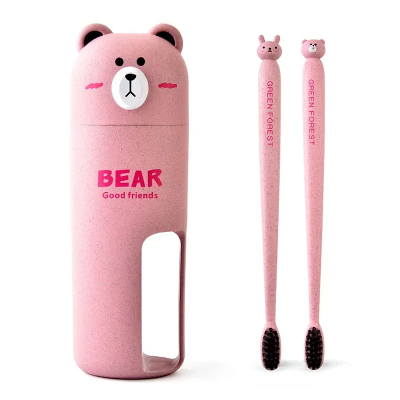 Portable Travel Set toothbrush Cup Storage Box Home Bear Organizer Toothpaste Tooth Brush Towel Wash Gargle Cup