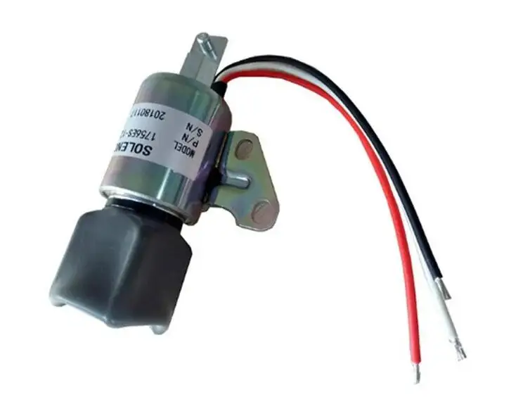 Fuel Stop Solenoid shutoff SA-4899-24 24V For Kubota Z482 D722 D902 Engine Generator SA-4899 1756ES-24SULB1S5 SA-4899-12 12V