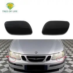 For SAAB 9-3 93 2003 2004 2005 2006 2007 2008 2009 2010 2011 Front Headlight Washer Nozzle Cover Headlamp Water Spray Jet Cap