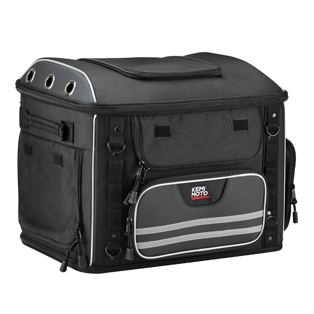 Motorcycle Pet Carrier Bag Dog Cat Bag for Street Glide Road King Electra Glide Passenger Seat Luggage Rack Touring Trike Models