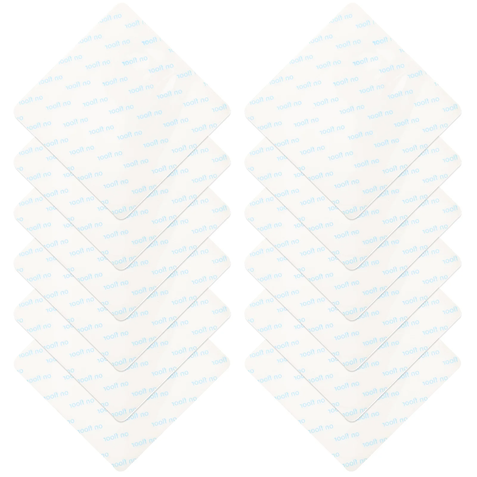 12 قطعة منصات سدادة نونسليب لاصق السجاد تحديد الشارات شريط اللزوجة القوية لأرضيات الرخام الصفائح الصلبة #5