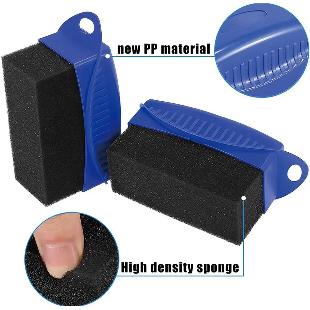 Car Wheel Polishing Waxing Sponge Brush ABS Car Tire Washing Cleaning Brushes Contour Detailing Dressing Applicator Pad