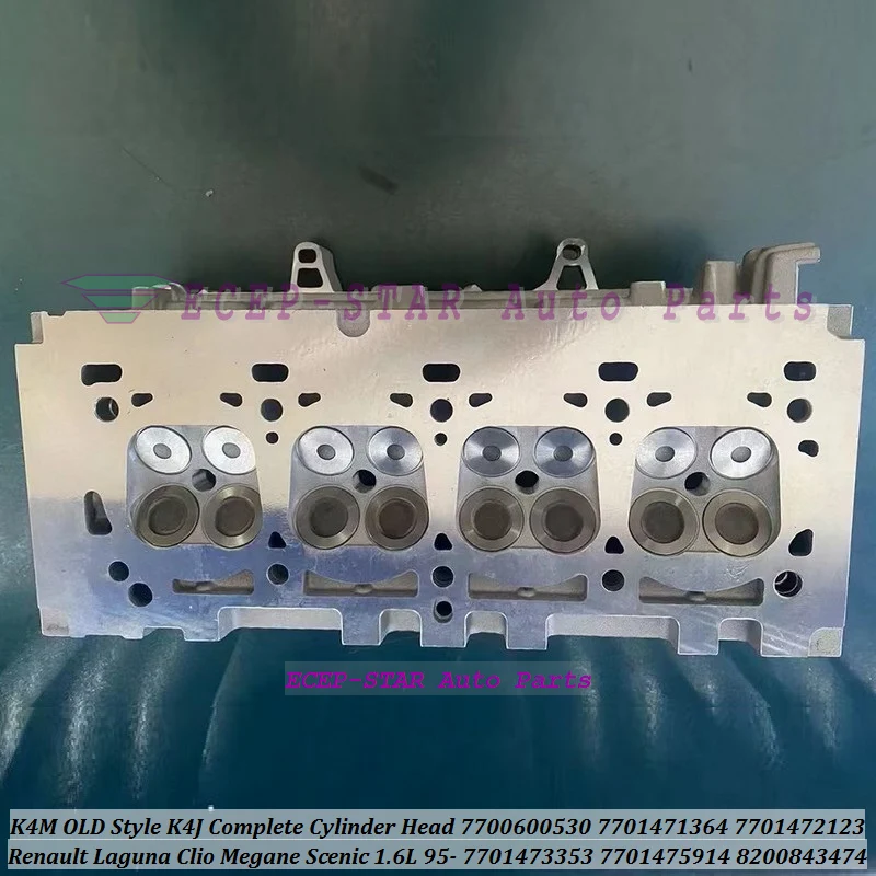 K4M OLD K4J L90 مجموعة رأس الأسطوانة الكاملة لرينو لاغونا كليو ميجان 1.6L 7700600530 7701471364 7701475914 8200843474