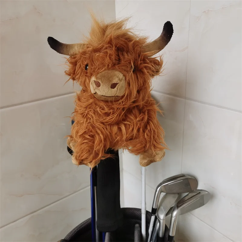 A Long-haired Yak Golf Driver Headcover Bull Golf Driver Woods Head Cover