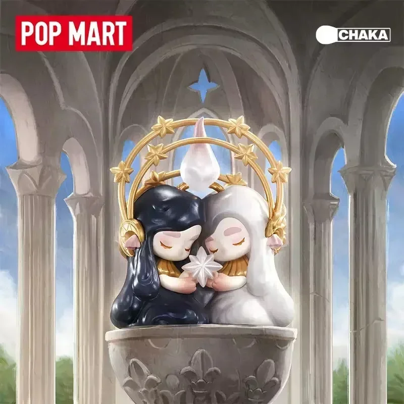 POPMART CHAKA شمعة الهمس سلسلة صندوق أعمى اللعب Kawaii أنيمي عمل الشكل الكرتون نموذج ديكور المنزل دمى الفتيات هدية