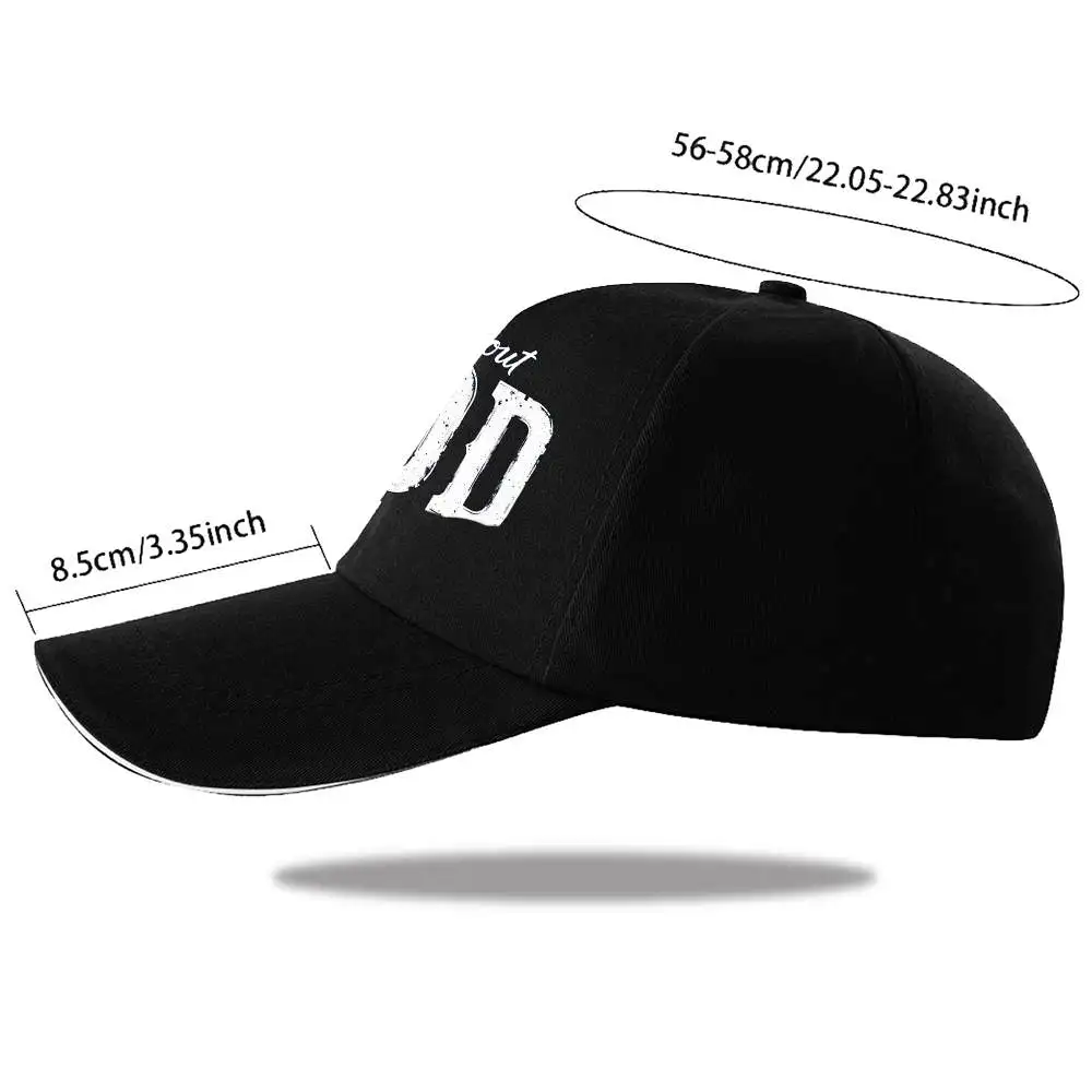 Without God I Am Nothing Baseball Cap Unisex Polyester Adjustable Outdoor Travel Hat