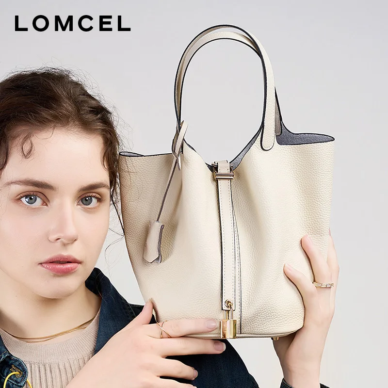 LOMCEL 01 Early spring new simple and versatile crescent-shaped handbag, trendy Korean style, suitable for work and commuting