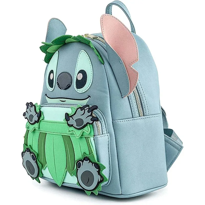 Disney Stitch Luau Ba Lô Mini Cosplay Nữ Dây Đeo Đôi Túi Ví Lilo & Stitch