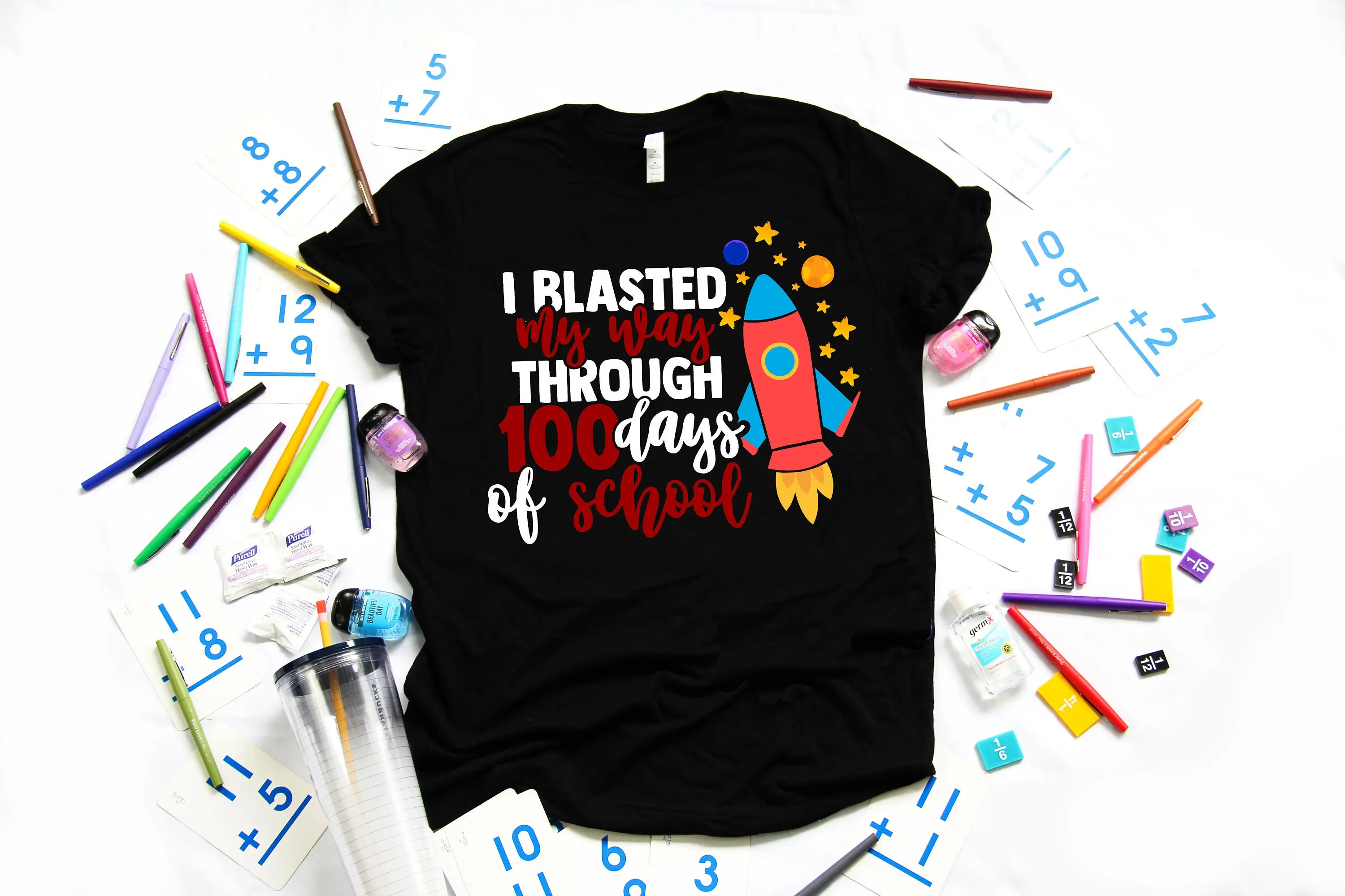 I Blasted My Way Through 100 Days Of School Teacher s Appreciation Brighter Back to T Shirt