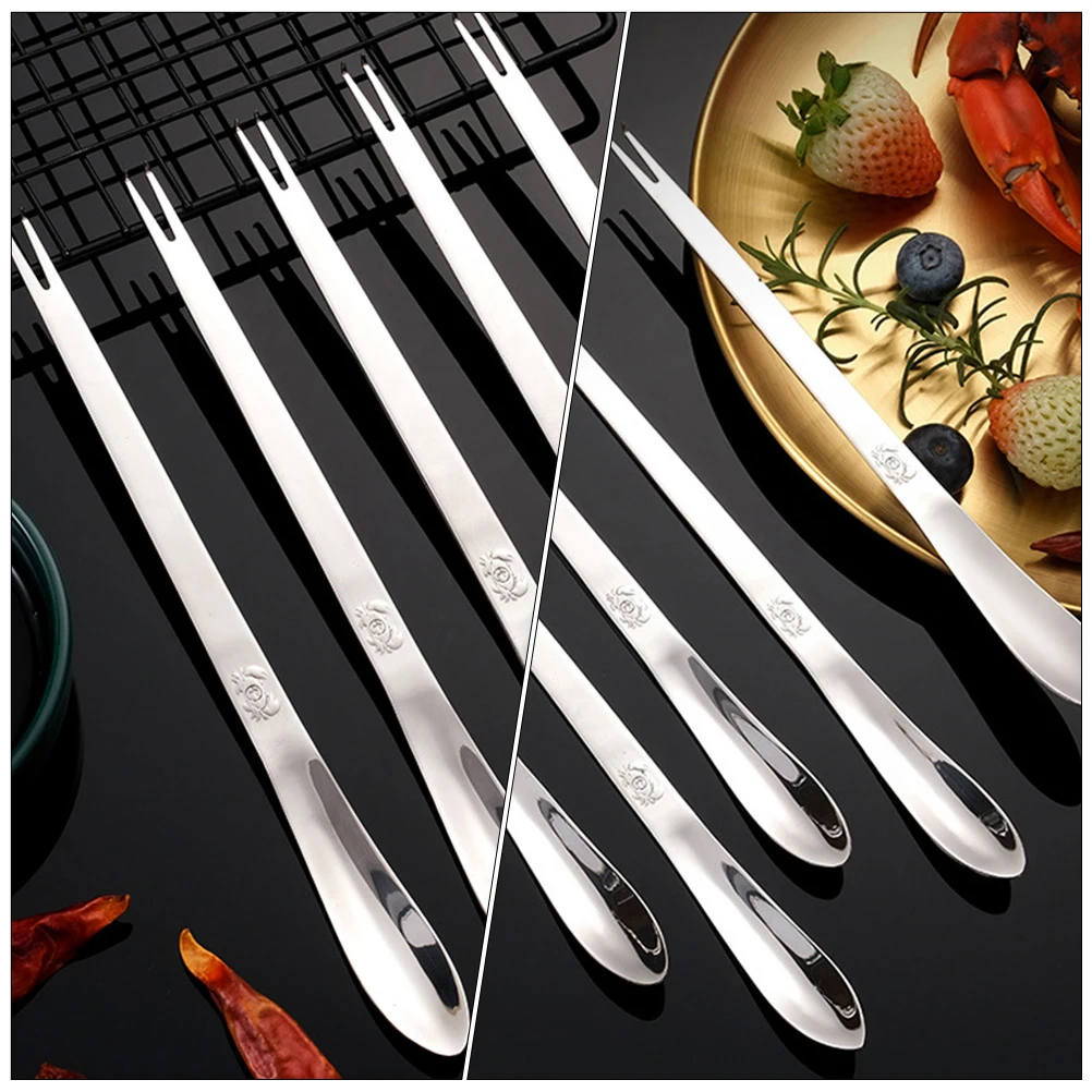 

4Pcs Strong Stainless Steel Crab Peeling Tools Set Smooth Margin Comfortable Handle for Crayfish Fruit and More
