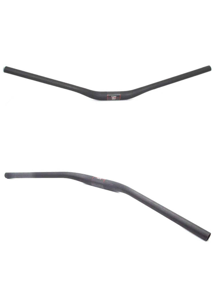 Ultralight Carbon Fiber Mountain Bicycle Handlebar, MTB Bike Handle Bars, Backsweep 20 Degree, Cycling Parts, 31.8mm