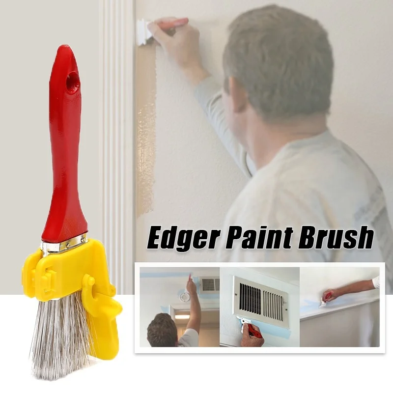 Multifunctional Handle Clean-Cut Edger Paint Brush for Home Room Wall Ceiling Corner Painting Brush Color Separator Trimmer Tool