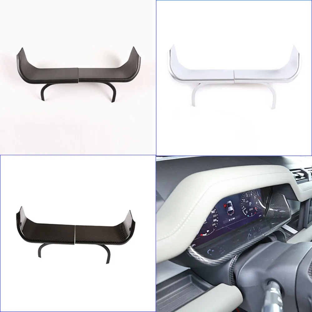 Car Dashboard Display Cover Frame For Land Rover Defender 110 130 2020 ABSDecorative LHD 2 PCS Car Accessories