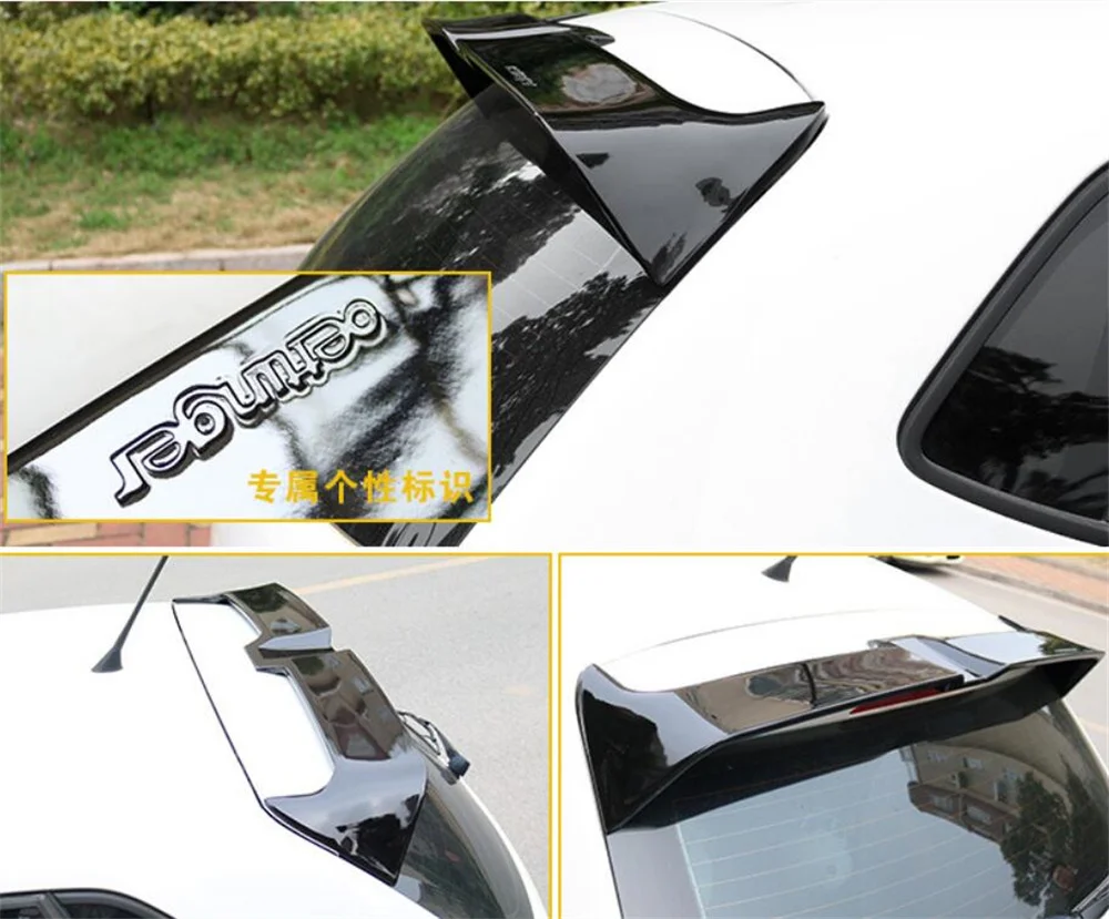 Hot design For VW Volkswagen POLO 6R spoiler 2011 to 2017 high quality ABS spoiler by carbon fiber black DIY paint polo spoiler