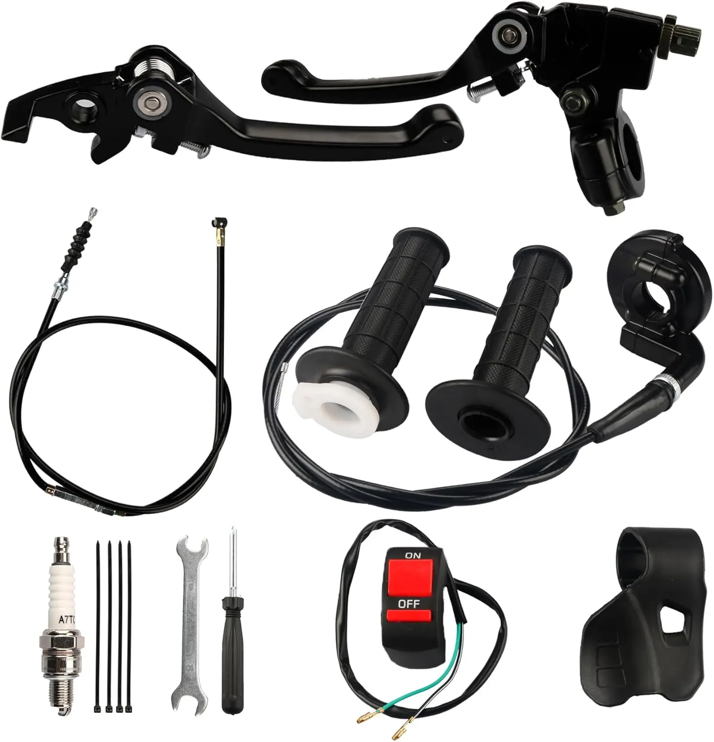 

Brake Lever Cable Kit for RFZ125 DBX15 X18 X19 Tao Tao 50-150cc Pit Bike Motorcycle (BLACK)
