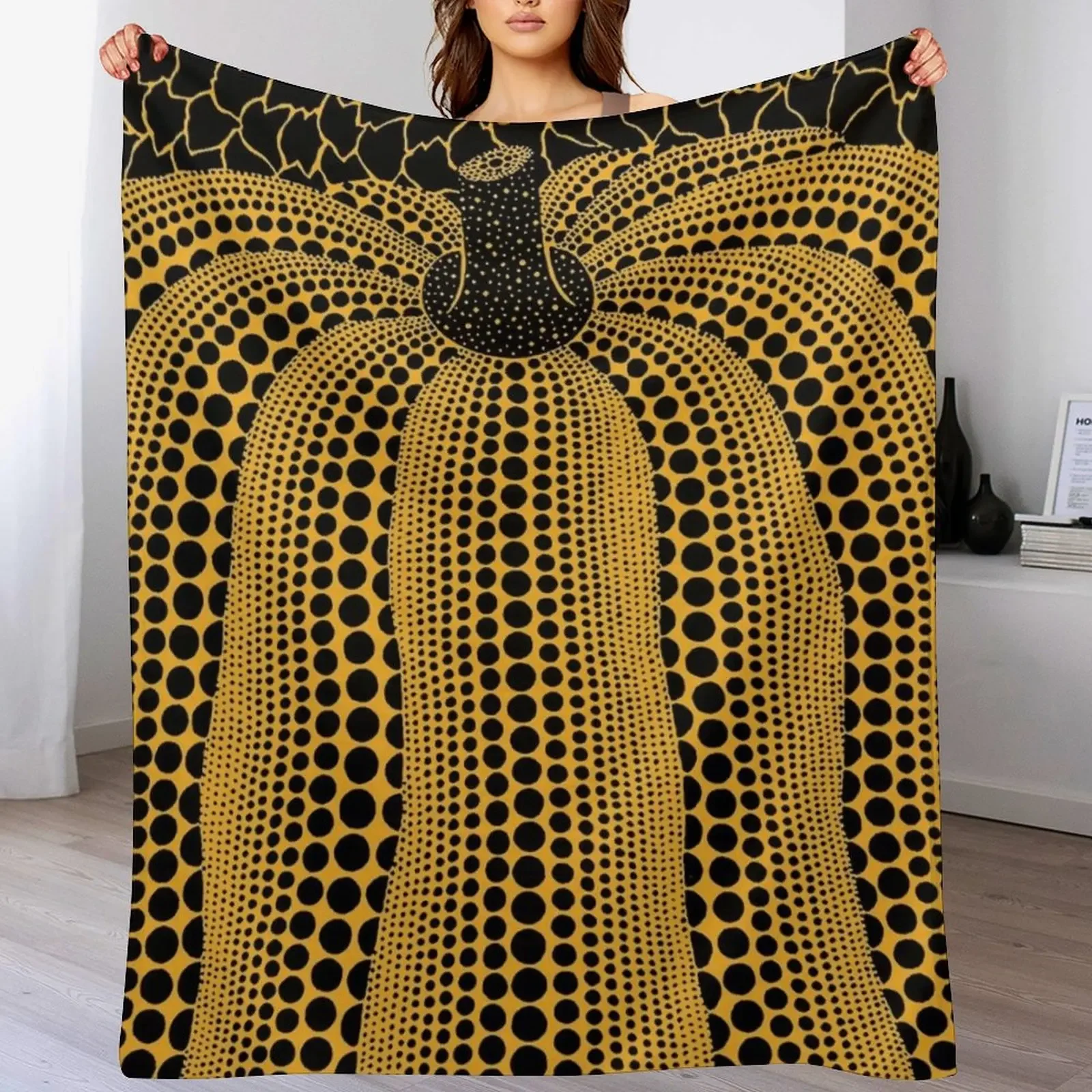 

Yayoi Kusama Pumpkins Forever Throw Blanket for babies Soft Plaid Warm blankets and throws Blankets