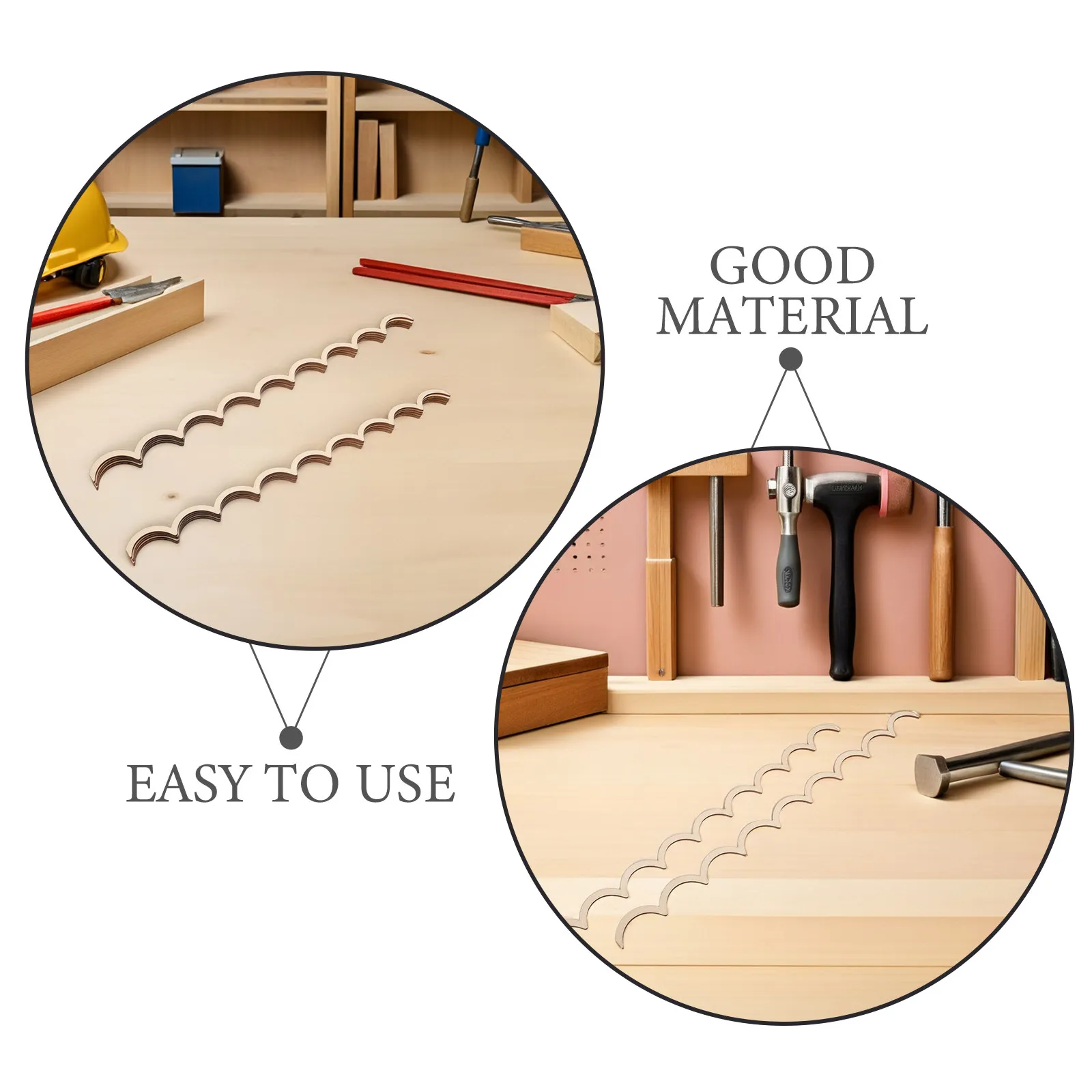 20Pcs Unpainted Scalloped Wood Trim Molding Wood Cabinet Edge Strips Decorative Door Frame Kitchen Shelf Wall Decoration