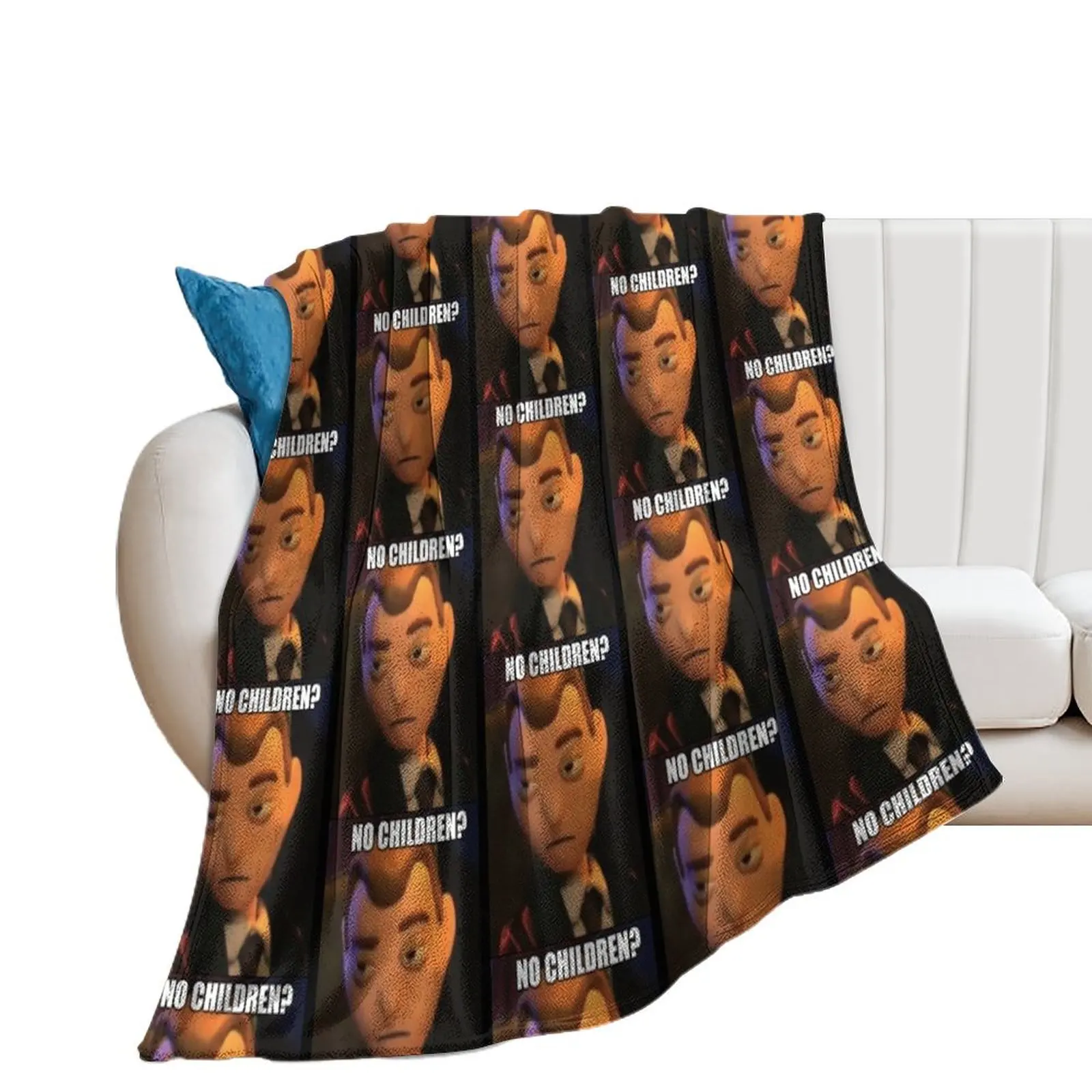 

no children moral orel Throw Blanket Nap Beach Blankets
