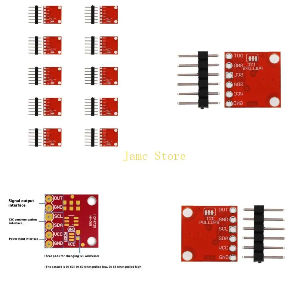 

LX0B MCP4725 I2C DACs Development Board 12 Bit Resolution for Education and Research