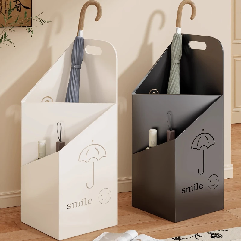 

Modern Umbrella Stand ,Large Capacity Entryway Organizer,Waterproof Floor Storage Rack,Stylish Metal Holder for Rain