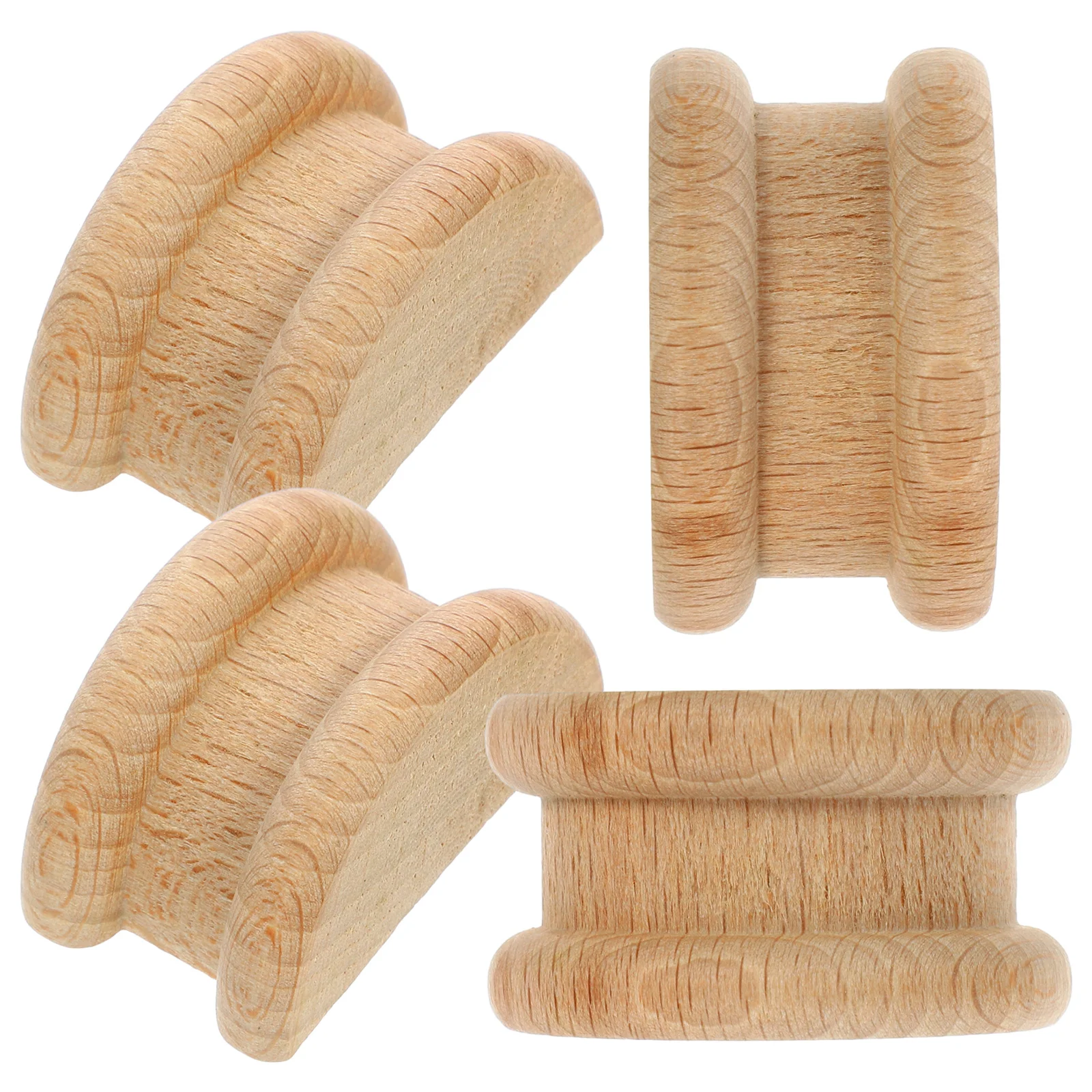 

4Pcs Roman Column Decorative Applique Exquisite Wood Carved Corbel Furniture Decoration Easy Install Wood Applique