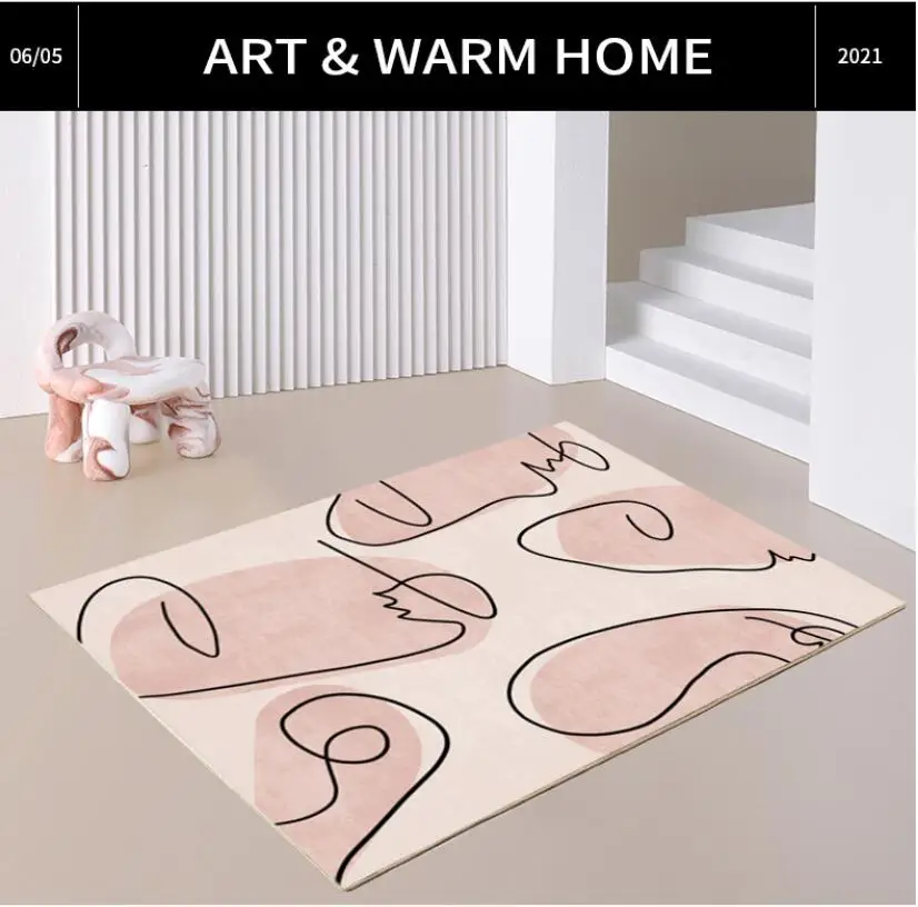 Geometric Abstract Large Area Living Room Carpet Art Design Minimalist Bedroom Rugs Coffee Table Mats Luxury Decoration Home Rug