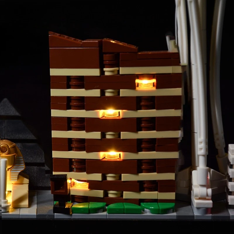 Zestaw oświetlenia LED odpowiedni do LEGO Las Vegas Architecture 21047 (nie obejmuje klocków konstrukcyjnych)