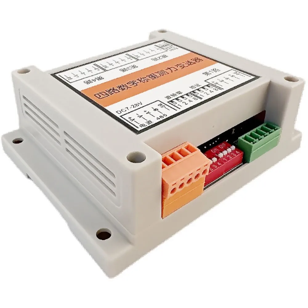New--High-Accuracy 4CH Load Cell Transmitter RS485 Interface Force Sensor Converter High-Accuracy Load Cell Transmitter