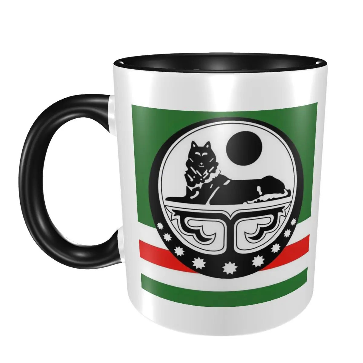 

Chechen Borz Mug Funny Ceramic Coffee Cups Tea Mugs Milk Cup Drinkware Gifts for Friends