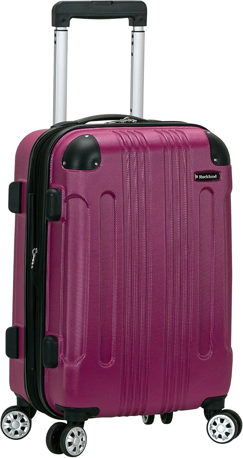 

Magenta Hardside Spinner Wheel Carry-On Luggage 20-Inch, Lightweight and Durable for Travel